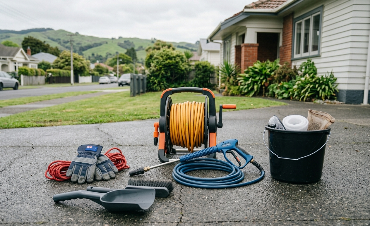 Spouting cleaning tools and equipment